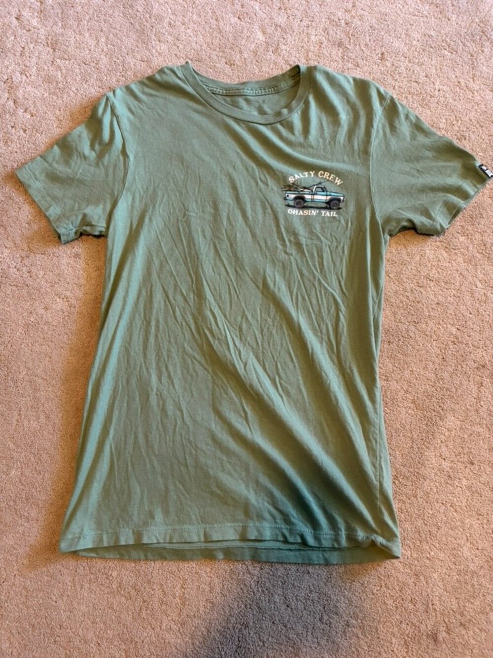 Salty Crew green truck tee